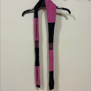Columbia Pink and Black Knit Scarf